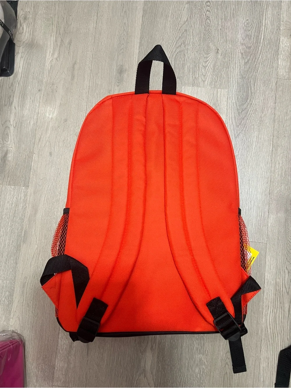 Red & White Graphic Backpack for Men